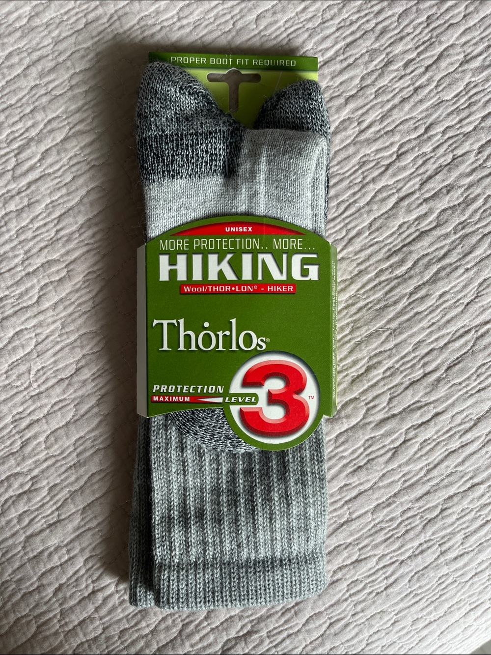 Thoro’s nwt unisex Hiking Socks - Gray (Protection Level 3) thoro